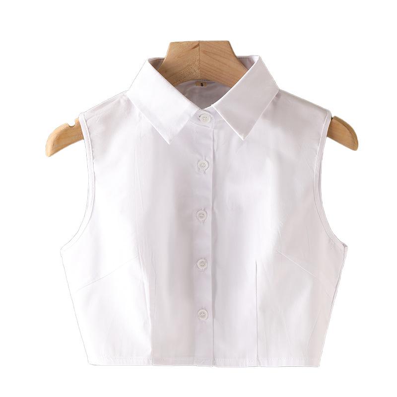 Korean Style Women's Stand-Up Collar: White Decorative Fake Collar for Autumn/Winter Sweaters