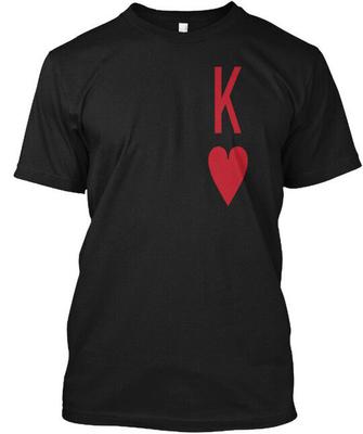 King Of Hearts K T-Shirt Made In USA S To 5XL T-Shirt Made In USA S To 5XL Unisex T-Shirt