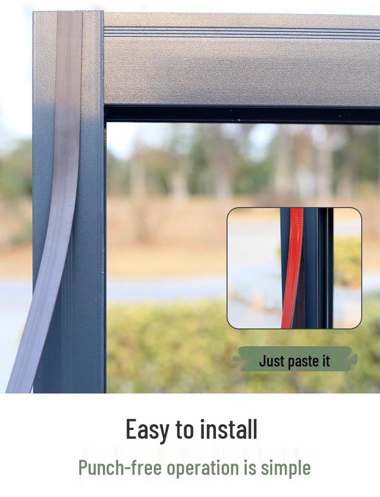 Samolepicí magnetická síť proti komárům na okno s neviditelnou síťovinou