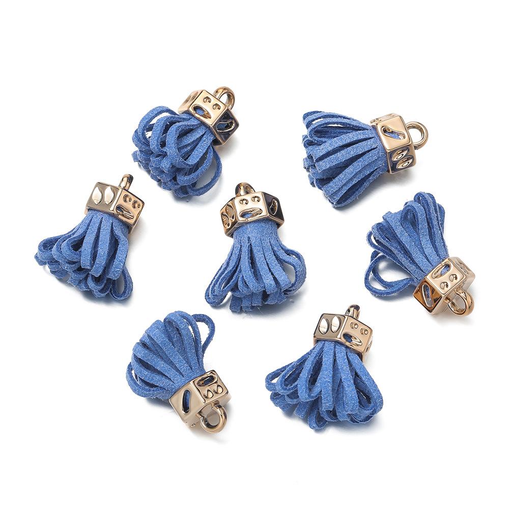 10pcs DIY Jewelry Leather Velvet Small Fringed Earrings Hair Accessories