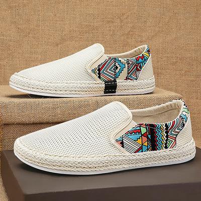Mode Flache Canvas Schuhe für Herren Fischer Leinenstoff Slipper Sommer Herren Sneaker Neuer Stil Schuhe Sneaker Männlich Freizeitschuhe Mann