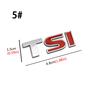 DSYCAR 1Pcs New 3D Metal TSI Car Side Fender Rear Trunk Emblem Badge Decals for Volkswagen Sagitar Golf Magotan Polaris Boracay