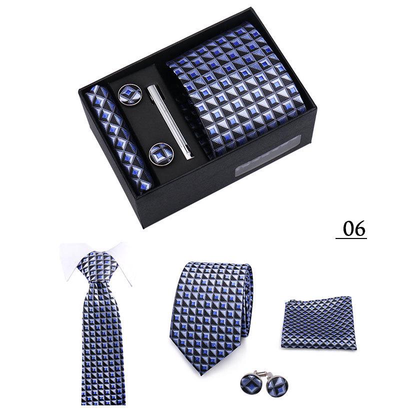 Men's 4-Piece Tie Gift Set for Business, Wedding, and Formal Wear.
