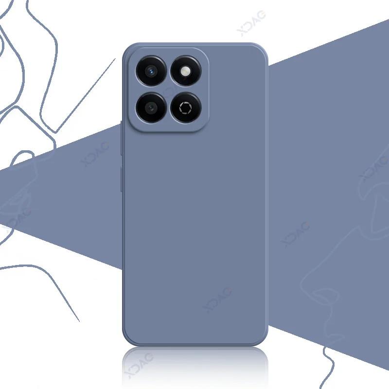 Luxury Square Liquid Silicone Cases for Honor 200 Smart 5G 360 Soft Phone Back Covers Honor200Smart Full Protective Bag