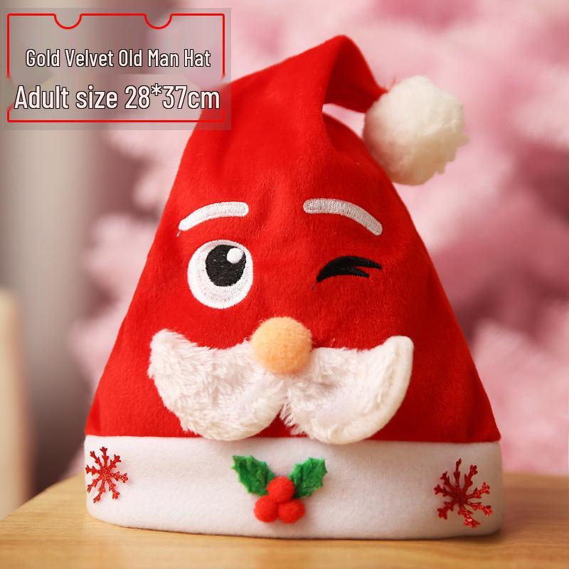 2025 Luminous Christmas Hat: Snowman & Reindeer Design for Kids & Adults