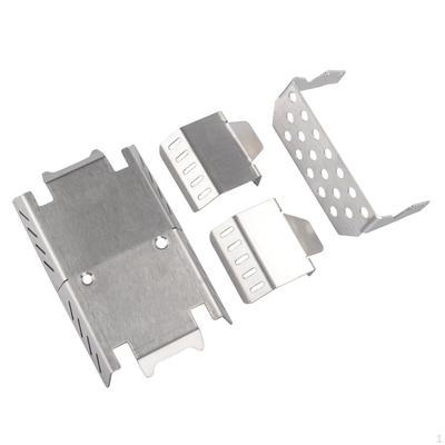 5 Pieces Rc Car Chassis Guards Brushed Metal Guard Skid Plate Stamped