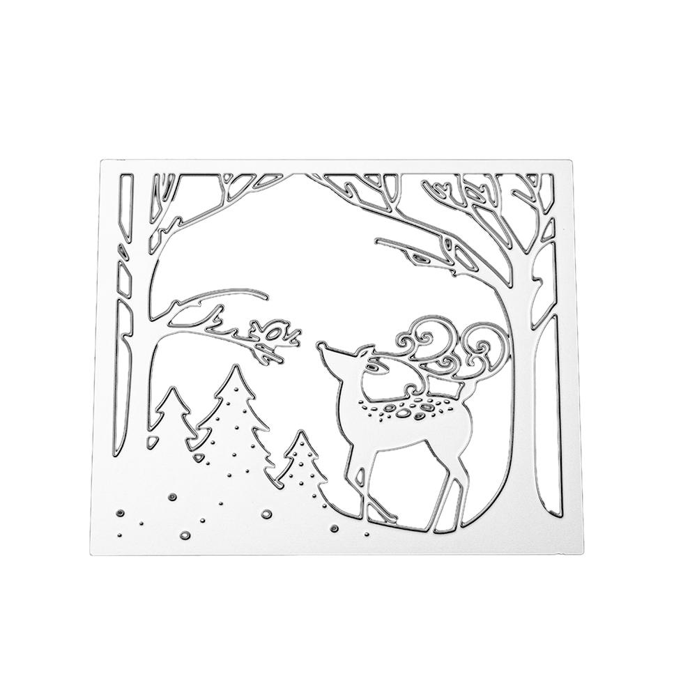 Cutting Dies Cut Stencils for DIY Scrapbooking Photo Album Decorative Embossing Paper Dies for Card Making Template Lakeside View Metal Die Cuts