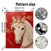 DIY Pearl Embroidery Diamond Painting Kit Majestic Horse Sparkling Beads Art Craft Handmade Decoration Gift for Home