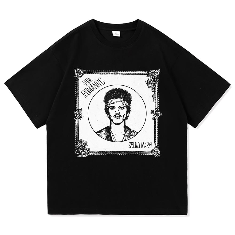 Bruno Mars Das RoUnisextic T-Shirt 2026 Neues Album Retro UnisexDamenbekleidung Harajuku Hochwertige Oberteile Baumwoll-T-Shirts Vintage