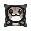 Mewgenics  Roguelike Hit Mutant Feline Square Pillow Cases  Cushion Covers Vintage Zipper Decor Pillowcase for Sofa cm