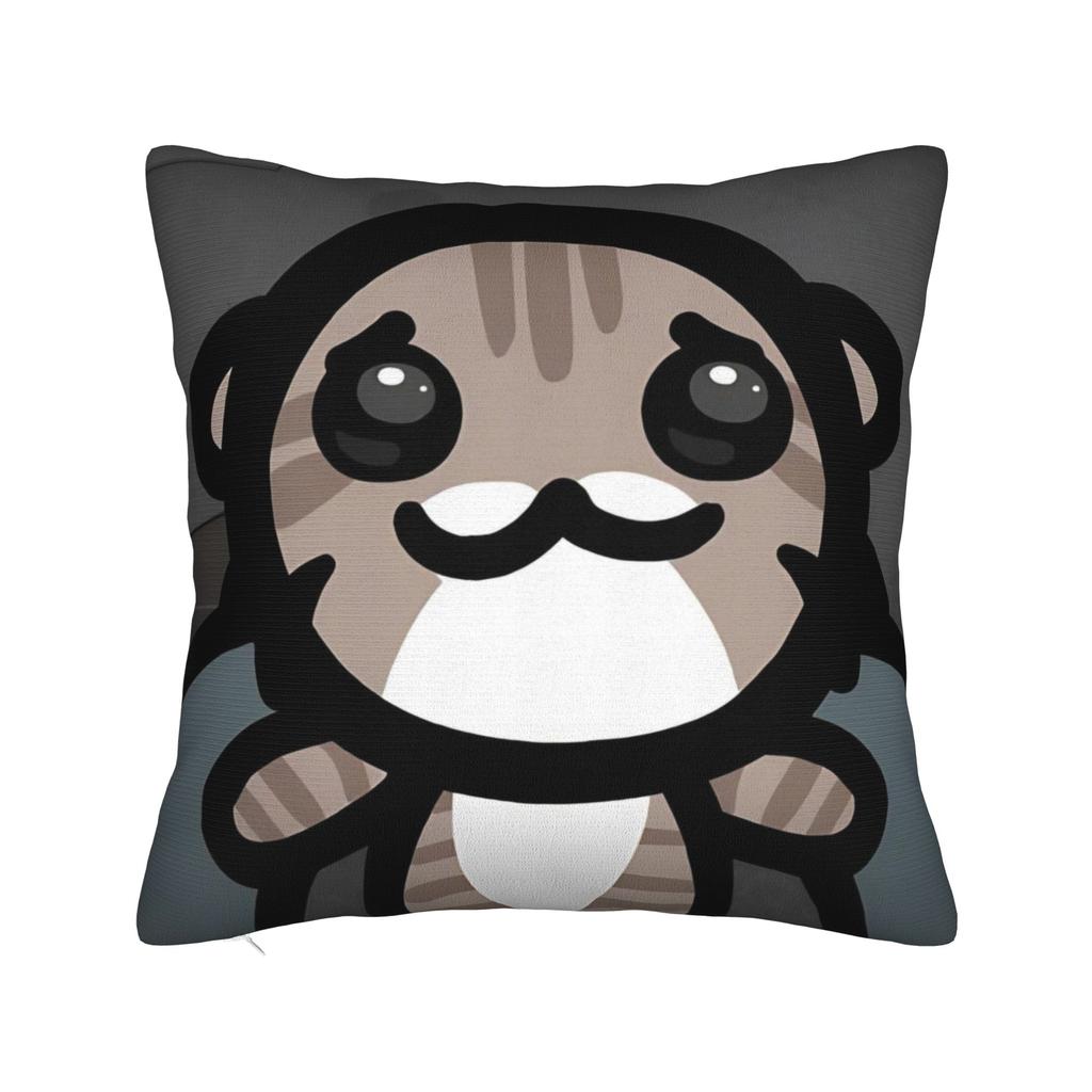 Mewgenics  Roguelike Hit Mutant Feline Square Pillow Cases  Cushion Covers Vintage Zipper Decor Pillowcase for Sofa cm