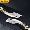 Deli Heavy-duty Stable Retractable Art Utility Knife Zinc Alloy Cutter Professionnel Wallpaper Wrap Faca Art Supplies Stationery