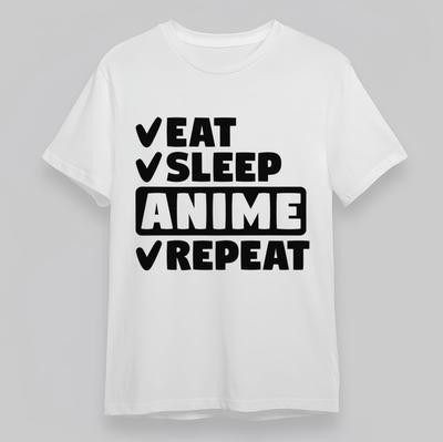 Herren Weiches Klassisches T-Shirt Anime Lifestyle Slogan Grafik Übergröße Baumwoll-T-Shirt