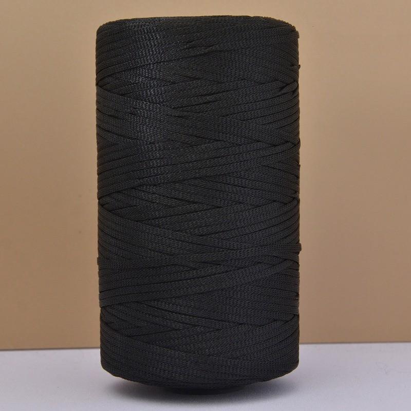 250g Silky Cotton Linen Crochet Yarn 2.5mm Lightweight Ice Silk Flat Ribbon Yarn Handmade Crocheting DIY Bags Hats Hollow Thread