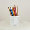 Retro Roman Side House Relief Pen Holder Office Stationery Multi Functional Storage Student Creative Desktop Decoration
