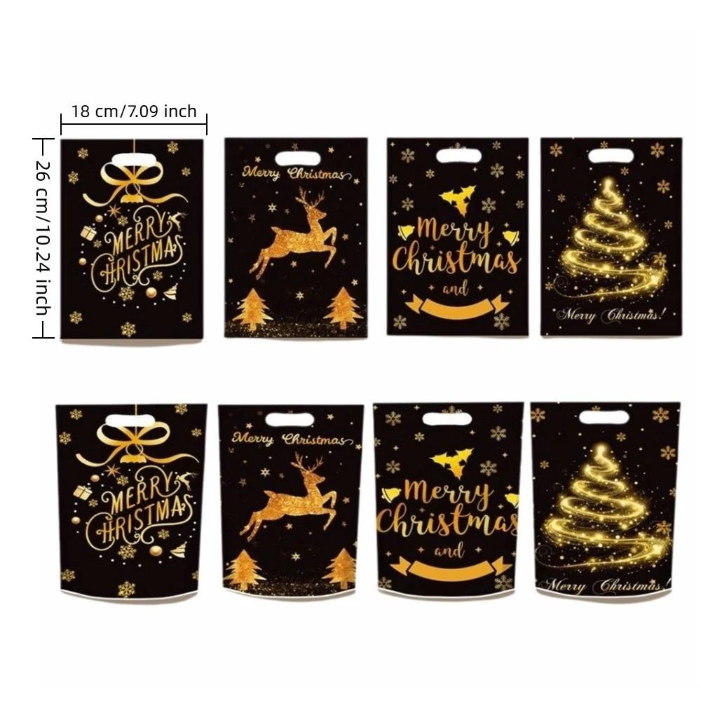 50Pcs PP Christmas Candy Bag Cartoon Style Christmas Gift Bag  Christmas Party