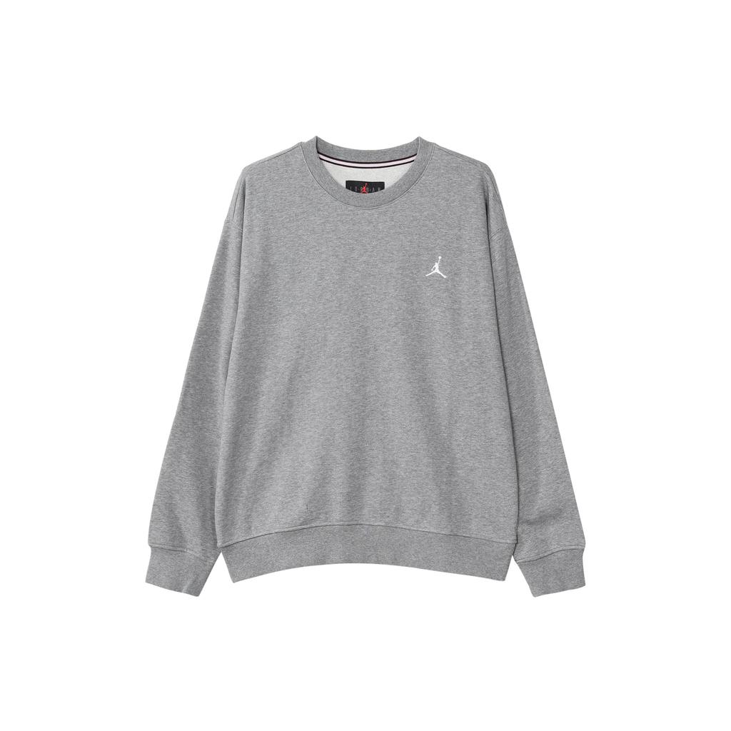 Nike Loop-Back Fleece Crewneck Sweatshirt Men Tops Grey FQ1865-091
