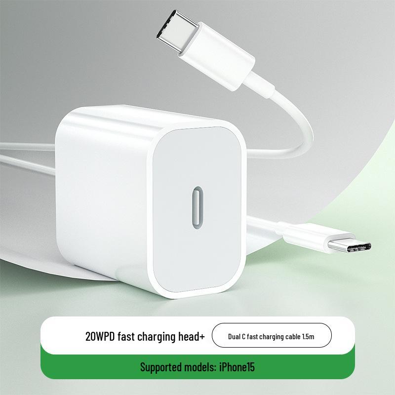 30W Charger and Cable Set for iPhone 15/14/13/12 Pro with Mobile Phone Case