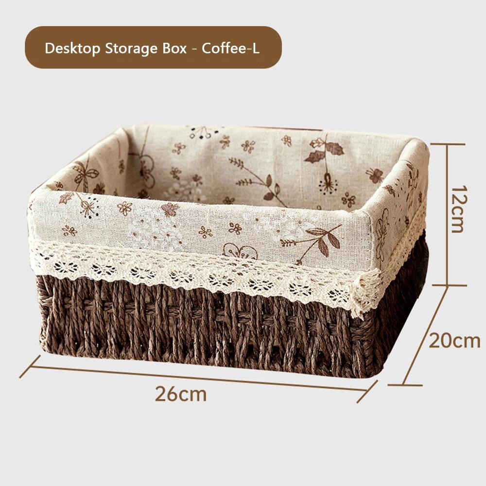Imitation Rattan Rattan Storage Baskets Vegetable Fruit Multi-Purpose Hand-woven Baskets Home Decoration Storage
