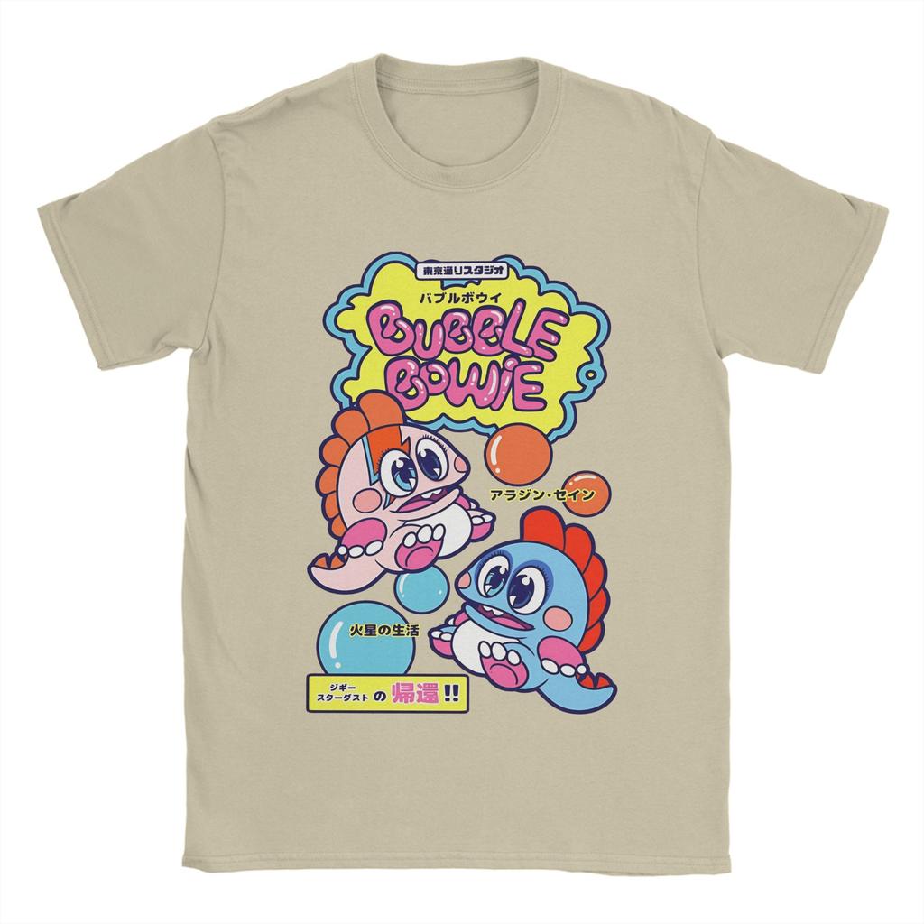 Unisex TShirt Bubble Bowie TShirts Popular  Summer Tee Shirt Streetwear Casual Cotton Tops Gift