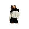 Casual Loose Color Block Pullover Long Sleeve Knit Sweater Women Sweater EM36608
