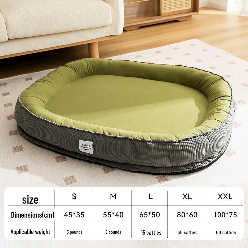Four Seasons Washable Dog & Cat Bed: Removable, Warm Sofa Cushion for Dogs & Cats of All Sizes