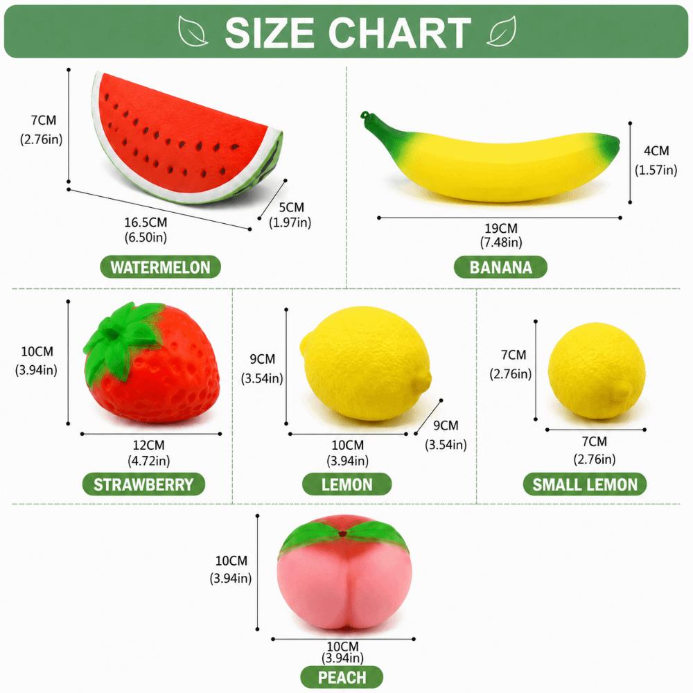 Strawberry Banana Peach Squishy Squeeze Toy Jumbo Squishy Slow Rising Toy Adults Kids