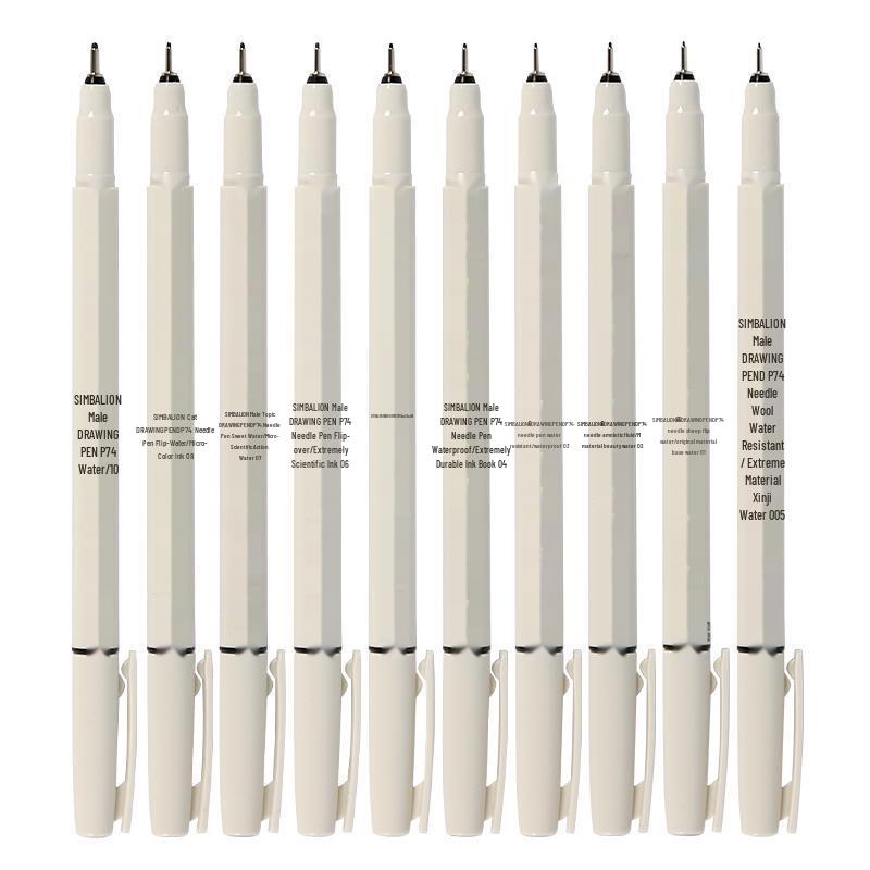 Penna a punta fine Simbalion Leone per Arte Studentesca, Pittura, Design Anime e Disegno a Linee D74