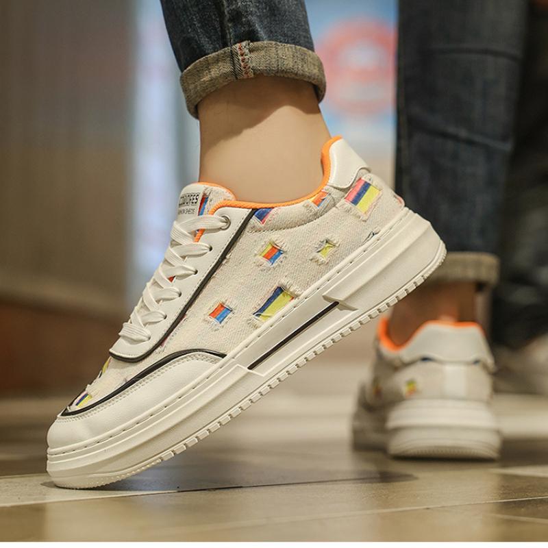 Plate Shoes Summer Men's Outdoor Casual Shoes Canvas Breathable Shoes Men's Shoes Sports Comfortable Fashion Small White Shoes