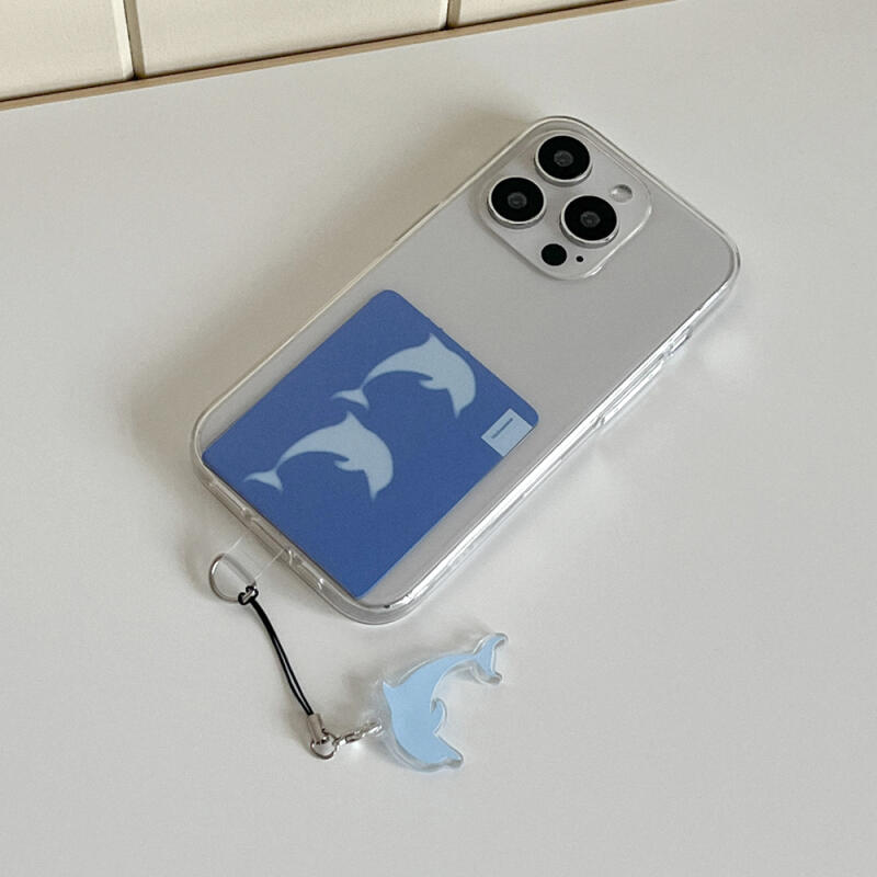 happy dolphin phone strap