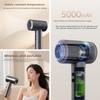 Euleshi Lithium Rechargeable Wireless Hair Dryer Negative Ion Constant Temperature 6 Wind Speed Levels-Portable for Home Student