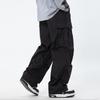 Japanische Herren Übergroße Y2K Casual Sommer Fallschirmhose Weite Beinhose Baggy Cargohose Herren Jogginghose Sport Koreanische Kleidung