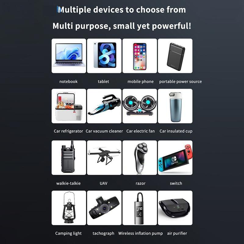 200W Car Inverter Power Adapter 12V/24V To DC 220V Converter Multi Charger Socket Portable Fast Charging Car Inverter