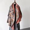 Classic Painting Thickened Scarf Women Autumn Winter Warm Neckscarf Shawl Fashion Tassels Pashmina Lady Wrap Windproof Scarves