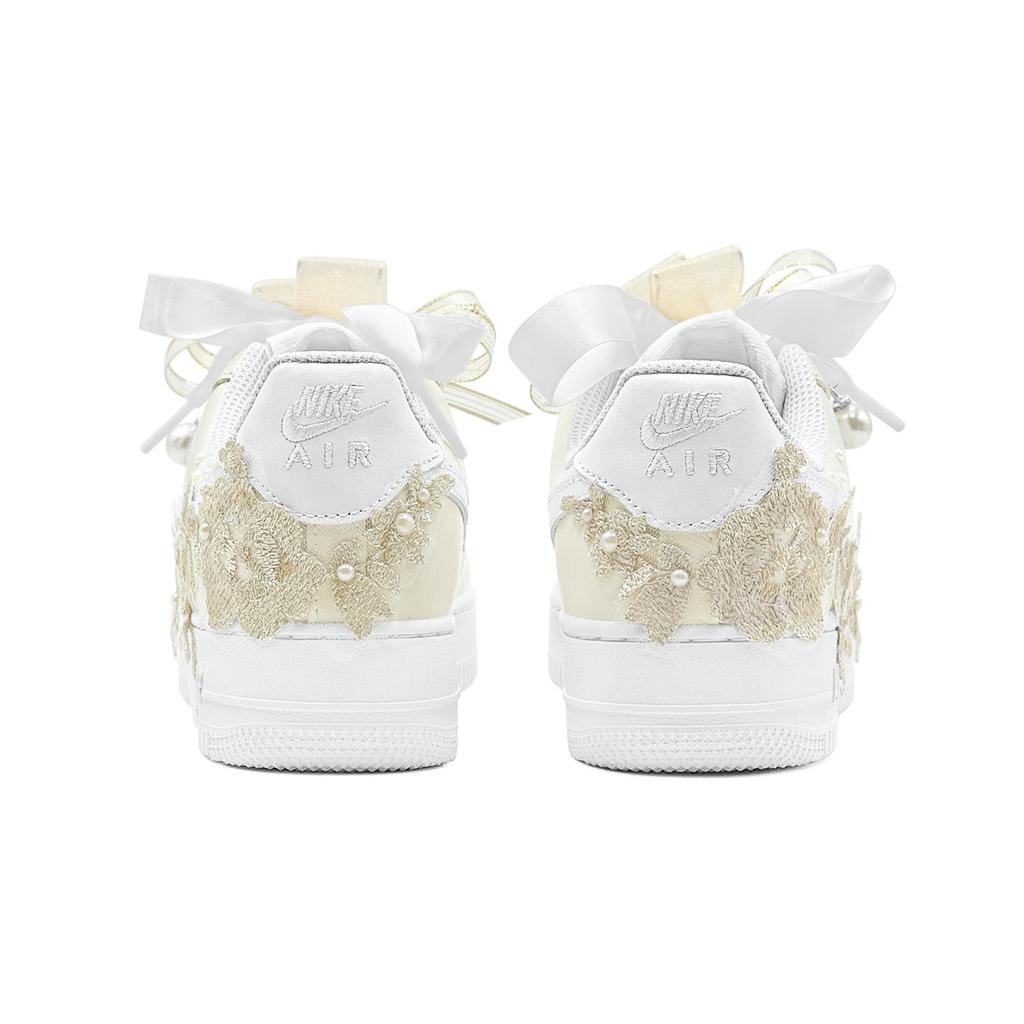 Nike Air Force 1 Skateboard Shoes Women's Low Top White DH2920-111(TeamS2-S-BOX)