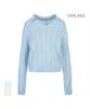 VANAKE Cable Pattern Collar Knit_Vb42Ktq313Z