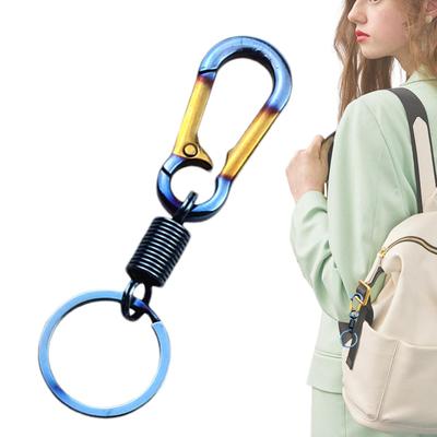 Titanium Carabiner, Bike Keychain, Metal Key Chain, Titanium Keychain, Motorcycle Keychain Clip, Belt Loop