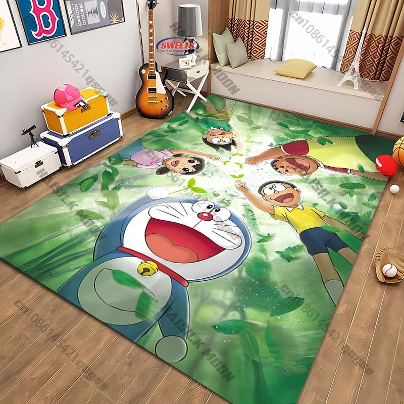 3D Various Sizes Doraemon Carpet New Release! Living Room Bedroom, Sofa Large Size Rug Kids Room Decor Mat Gift for Kids Adults