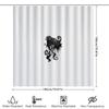 Gothic Raven Shower Curtain Dark Fantasy Birds Art Bathroom Decor Spooky Halloween Home Decor Black Feather Horror Wall Hanging