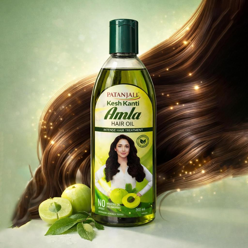 Patanjali Amla Hair Oil 200ml Pack Of 1 | Strengthen Roots & Reduce Hair Fall Naturally