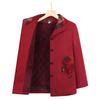 Elderly Women's Chinese Style Plus Size Turn-Down Collar Jacket - Fashionable Spring and Autumn Top for Grandma
