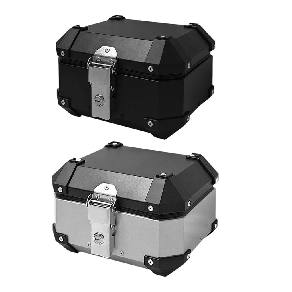 8L Motorcycle Top Case Large Capacity Anti-Losing Multifunction Motorbike Tail Box Trunk with Stable Security Lock