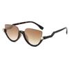 New Women's Half Frame Cat Eye Sun Glasses Women Classic Vintage Sun Glasses Summer Outdoor Travel Eyewear UV400