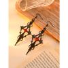 Meier Dark punk style diamond cross earrings and necklace women's halloween party earrings and necklace