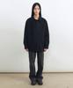 INSILENCE Garment Dyed Double-Pleat Wide Pants Dark Grey