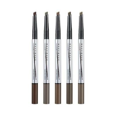 Wake Make Hard Brow Pencil 0.1g 1+1 Set, 03 Natural Brown, 1 Set