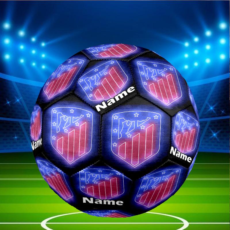 Custom Name Personalized Football team-A Print Size 5 Soccer Ball Training & Match Football, for Team, Kicking, Gift for Football Enthusiasts