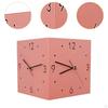 Faced Corner Timepiece Quiet Design Square Clock for Cafe Dining Area