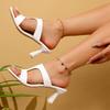 Fashion High Heel Slippers for Women Luxury Slideshow 2025 Summer New Sandals Thick Heel Fashion Slippers for Women Pantuflas De Mujer