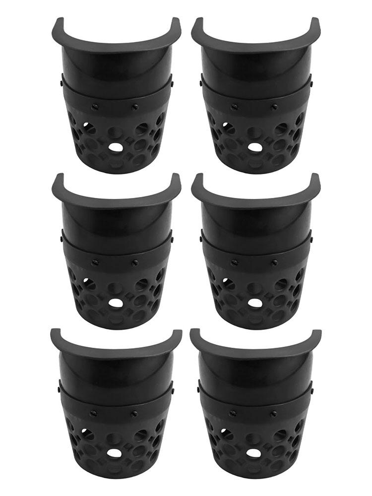 Plastic Billiard Table Pockets Replacement Set of 6 for American Tables